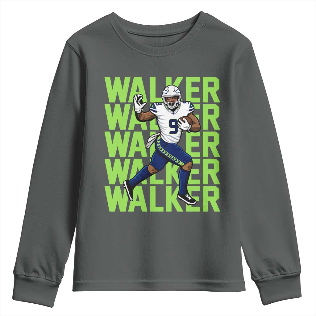 Seattle Championship 2026 Youth Sweatshirt TS14 Dark Heather Print Your Wear