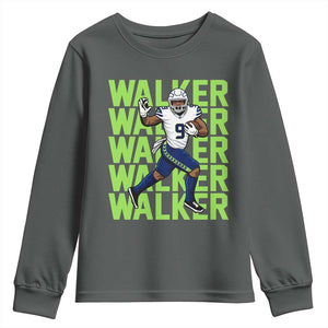 Seattle Championship 2026 Youth Sweatshirt TS14 Dark Heather Print Your Wear