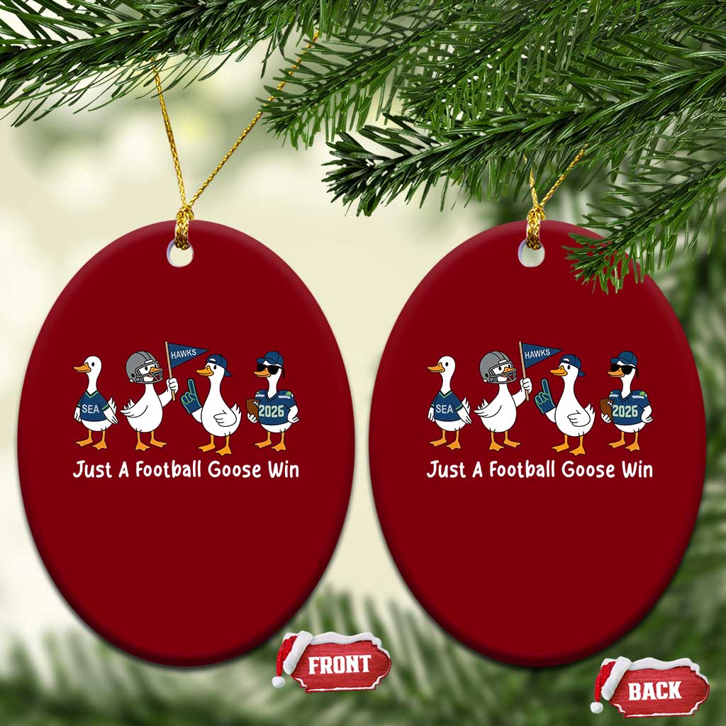 Seattle 2026 Ceramic Ornament Just A Football Goose Win TS14 Print Your Wear