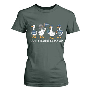 Seattle 2026 T Shirt For Women Just A Football Goose Win TS14 Dark Forest Green Print Your Wear