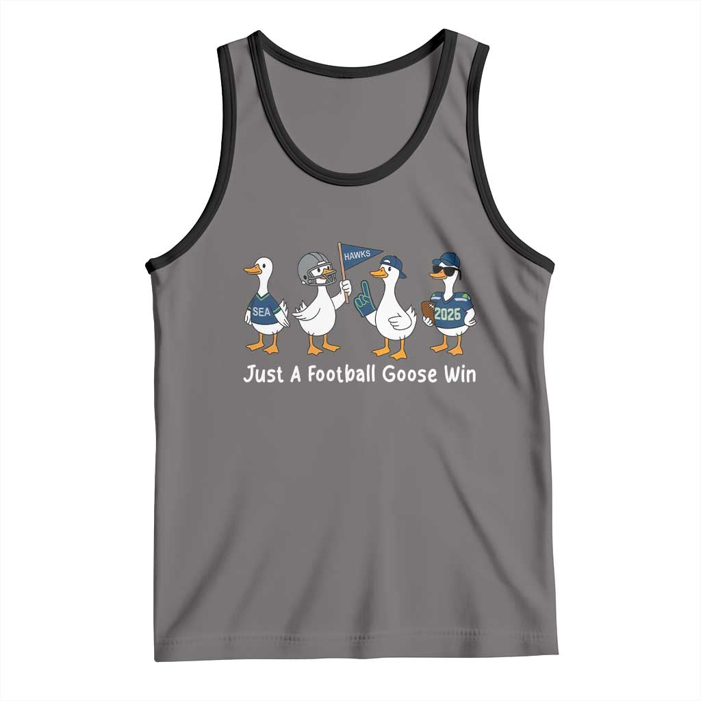 Seattle 2026 Tank Top Just A Football Goose Win TS14 Deep Heather Black Print Your Wear