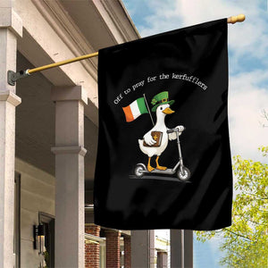 Funny Goose Christian St Patrick's Day Garden Flag Off To Pray For The Kerfufflers TS14 Print Your Wear