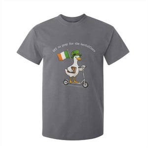 Funny Goose Christian St Patrick's Day T Shirt For Kid Off To Pray For The Kerfufflers TS14 Charcoal Print Your Wear