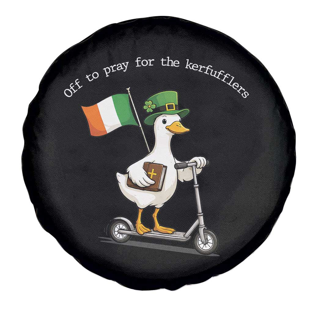 Funny Goose Christian St Patrick's Day Spare Tire Cover Off To Pray For The Kerfufflers TS14 Print Your Wear