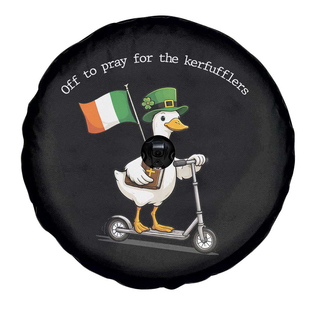 Funny Goose Christian St Patrick's Day Spare Tire Cover Off To Pray For The Kerfufflers TS14 Print Your Wear