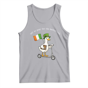 Funny Goose Christian St Patrick's Day Tank Top Off To Pray For The Kerfufflers TS14 Athletic Heather Print Your Wear