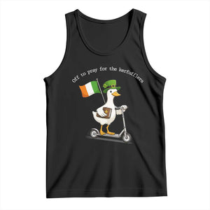 Funny Goose Christian St Patrick's Day Tank Top Off To Pray For The Kerfufflers TS14 Black Print Your Wear