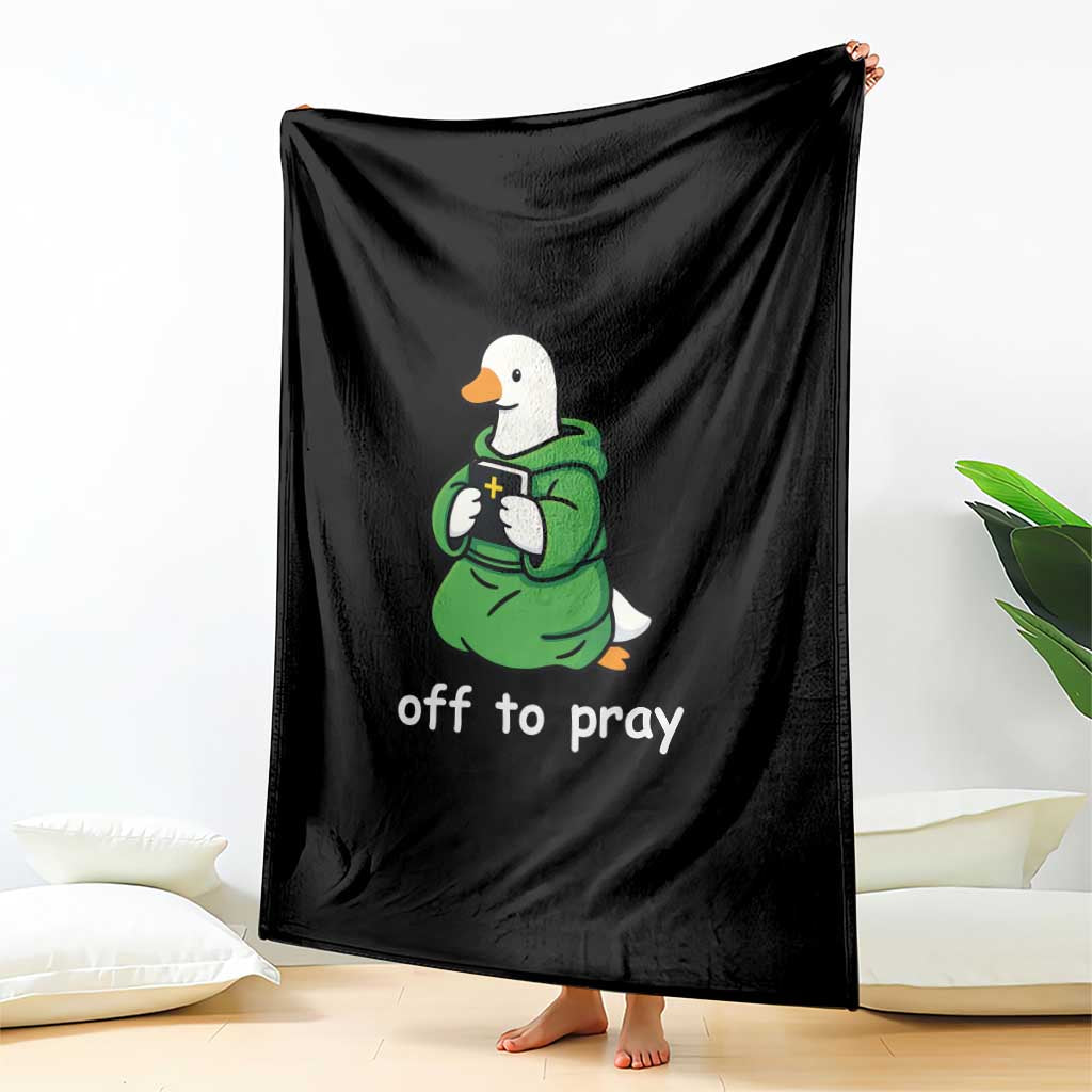 Christian Goose St Patrick's Day Throw Blanket Off To Pray TS14 Print Your Wear