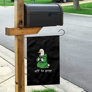 Christian Goose St Patrick's Day Garden Flag Off To Pray TS14 Print Your Wear