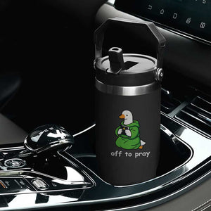 Christian Goose St Patrick's Day Flip Straw Tumbler Off To Pray TS14 Print Your Wear
