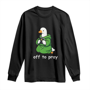 Christian Goose St Patrick's Day Long Sleeve Shirt Off To Pray TS14 Black Print Your Wear