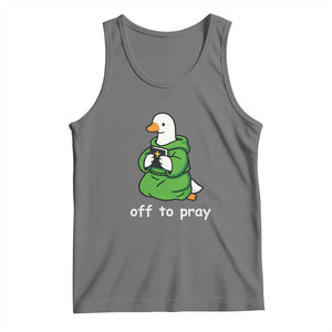 Christian Goose St Patrick's Day Tank Top Off To Pray TS14 Black Heather Print Your Wear