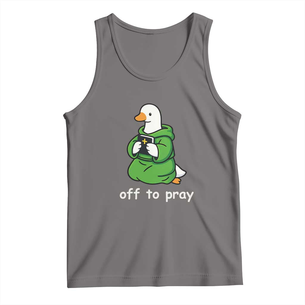 Christian Goose St Patrick's Day Tank Top Off To Pray TS14 Deep Heather Print Your Wear