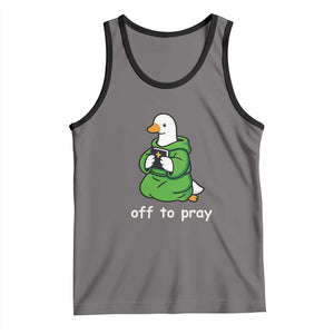 Christian Goose St Patrick's Day Tank Top Off To Pray TS14 Deep Heather Black Print Your Wear