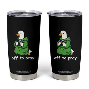 Christian Goose St Patrick's Day Tumbler Cup Off To Pray TS14 Black Print Your Wear