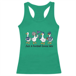 Funny Seattle 2026 Racerback Tank Top Just A Football Goose Win TS14 Irish Green Print Your Wear