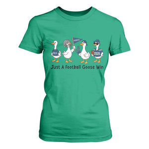 Funny Seattle 2026 T Shirt For Women Just A Football Goose Win TS14 Irish Green Print Your Wear