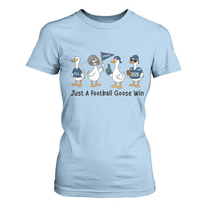 Funny Seattle 2026 T Shirt For Women Just A Football Goose Win TS14 Light Blue Print Your Wear
