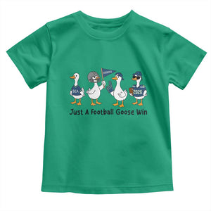 Funny Seattle 2026 Toddler T Shirt Just A Football Goose Win TS14 Irish Green Print Your Wear