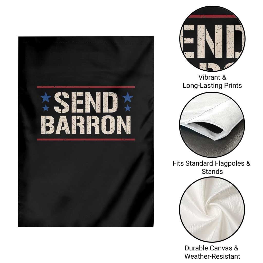Send Barron Garden Flag Viral Hashtag Political Protest TS14 Print Your Wear