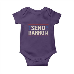Send Barron Baby Onesie Viral Hashtag Political Protest TS14 Purple Print Your Wear