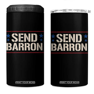 Send Barron 4 in 1 Can Cooler Tumbler Viral Hashtag Political Protest TS14 One Size: 16 oz Black Print Your Wear