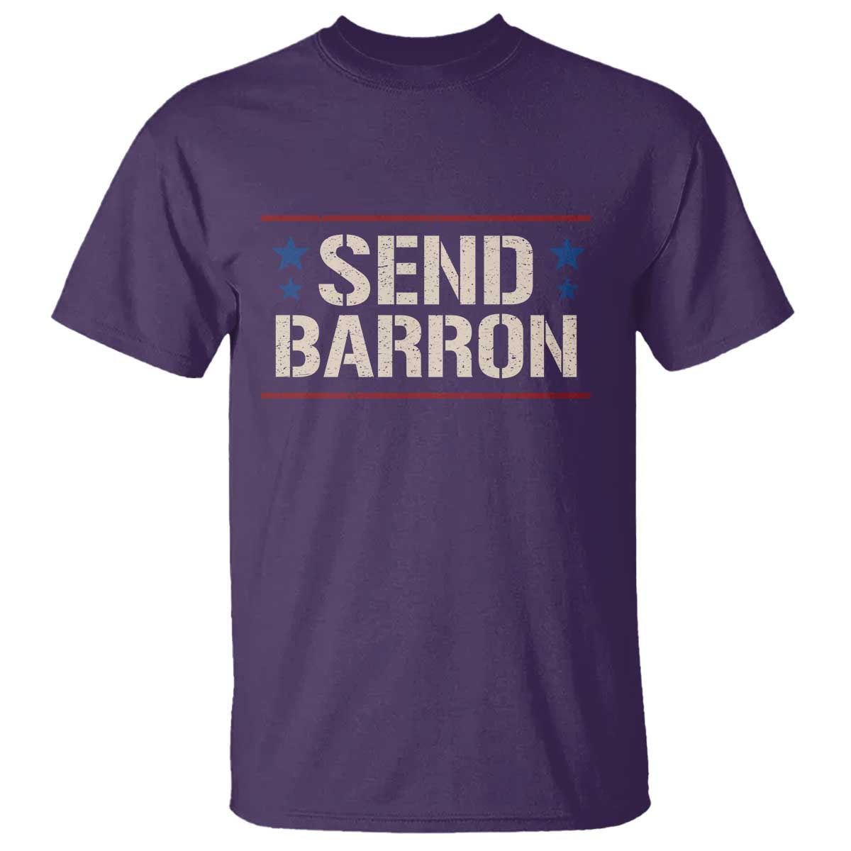 Send Barron T Shirt - Viral Hashtag Political Protest TS14 Purple Print Your Wear