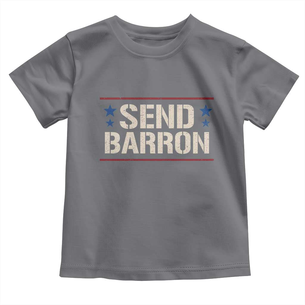 Send Barron Toddler T Shirt Viral Hashtag Political Protest TS14 Charcoal Print Your Wear