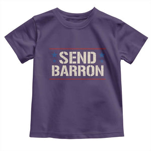 Send Barron Toddler T Shirt Viral Hashtag Political Protest TS14 Purple Print Your Wear