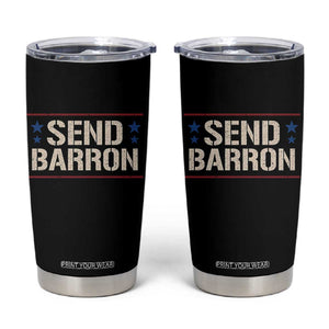 Send Barron Tumbler Cup Viral Hashtag Political Protest TS14 Black Print Your Wear