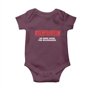 Send Barron Meme Baby Onesie Funny Political Hashtag Viral Internet TS14 Maroon Print Your Wear