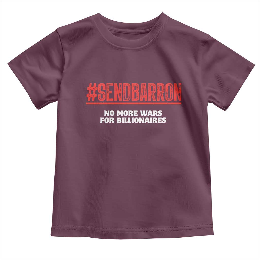 Send Barron Meme Toddler T Shirt Funny Political Hashtag Viral Internet TS14 Maroon Print Your Wear