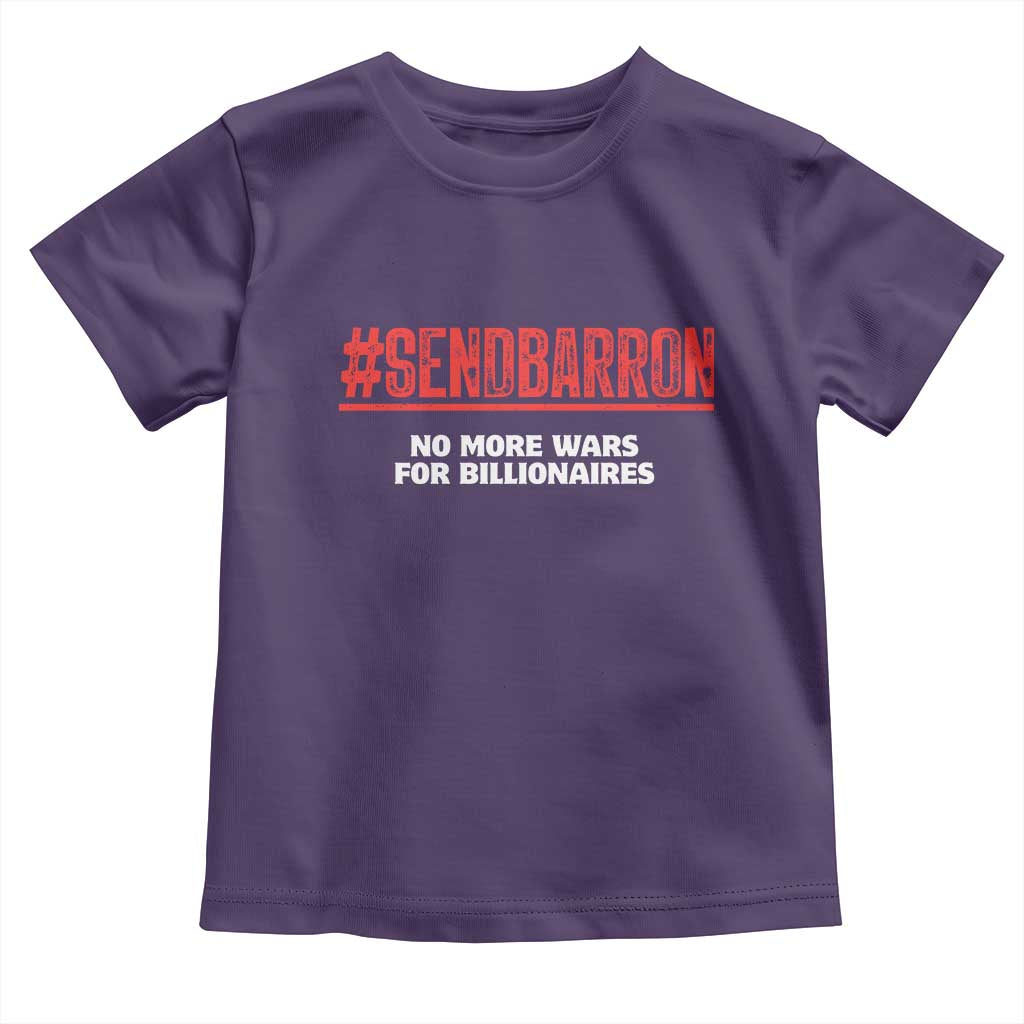Send Barron Meme Toddler T Shirt Funny Political Hashtag Viral Internet TS14 Purple Print Your Wear
