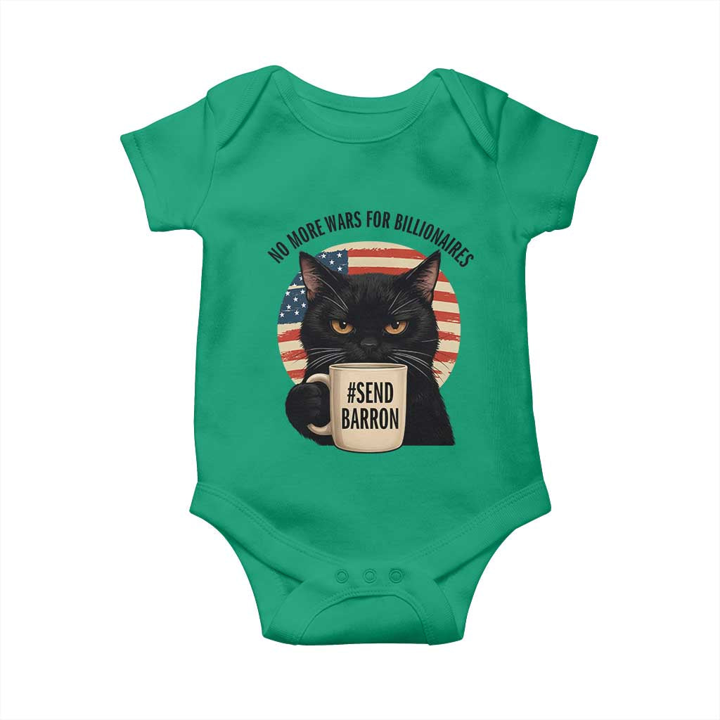 Send Barron Meme Baby Onesie Funny Cat Sarcastic Political TS14 Irish Green Print Your Wear