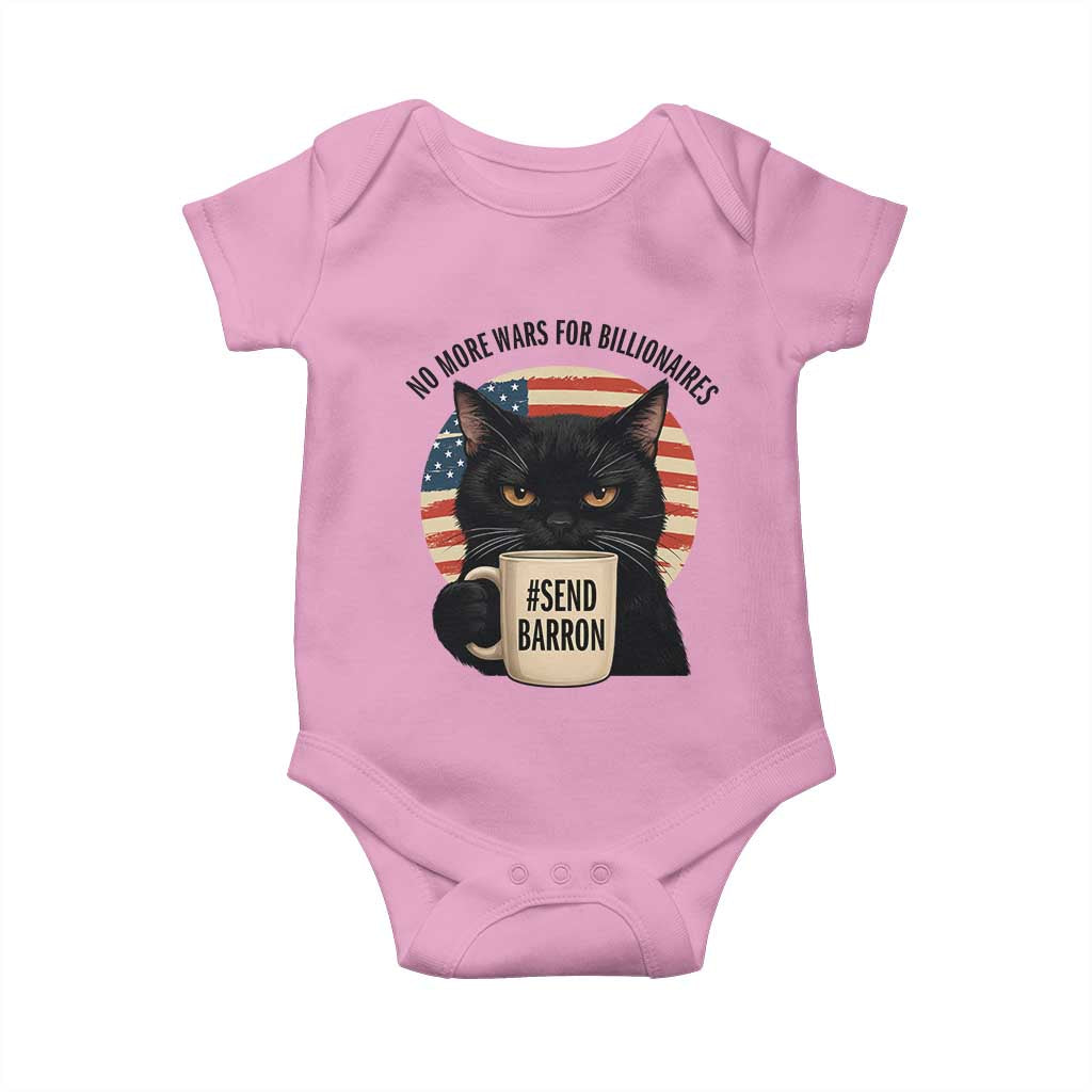 Send Barron Meme Baby Onesie Funny Cat Sarcastic Political TS14 Light Pink Print Your Wear