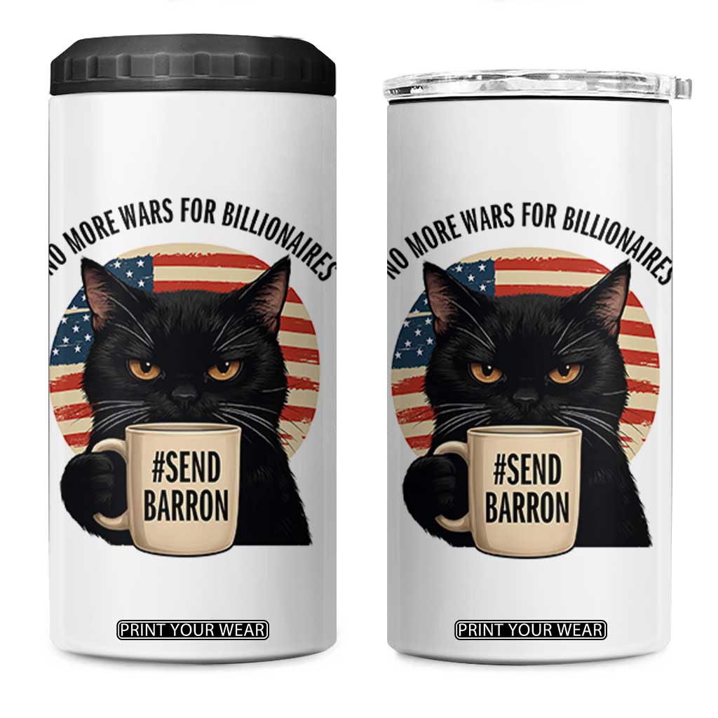 Send Barron Meme 4 in 1 Can Cooler Tumbler Funny Cat Sarcastic Political TS14 One Size: 16 oz White Print Your Wear