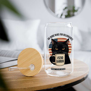 Send Barron Meme Glass Can Funny Cat Sarcastic Political TS14 Print Your Wear