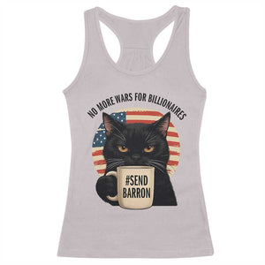 Send Barron Meme Racerback Tank Top Funny Cat Sarcastic Political TS14 Ice Gray Print Your Wear
