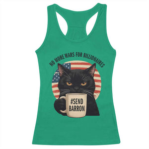 Send Barron Meme Racerback Tank Top Funny Cat Sarcastic Political TS14 Irish Green Print Your Wear