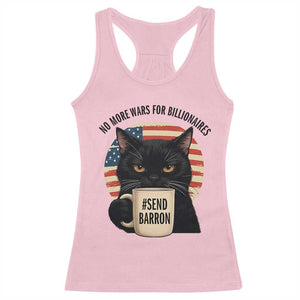 Send Barron Meme Racerback Tank Top Funny Cat Sarcastic Political TS14 Light Pink Print Your Wear