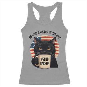 Send Barron Meme Racerback Tank Top Funny Cat Sarcastic Political TS14 Sport Gray Print Your Wear