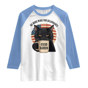 Send Barron Meme Raglan Shirt Funny Cat Sarcastic Political TS14 White Carolina Blue Print Your Wear