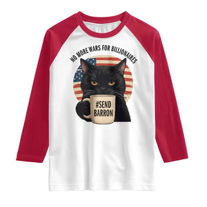 Send Barron Meme Raglan Shirt Funny Cat Sarcastic Political TS14 White Red Print Your Wear