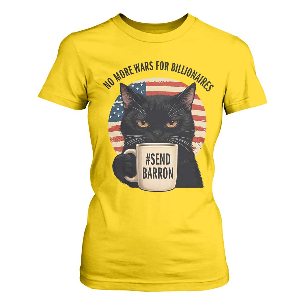 Send Barron Meme T Shirt For Women Funny Cat Sarcastic Political TS14 Daisy Print Your Wear