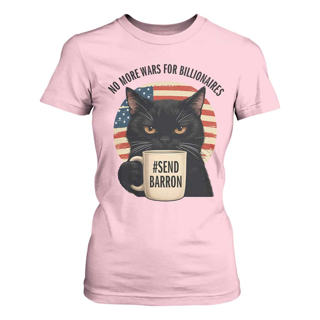 Send Barron Meme T Shirt For Women Funny Cat Sarcastic Political TS14 Light Pink Print Your Wear