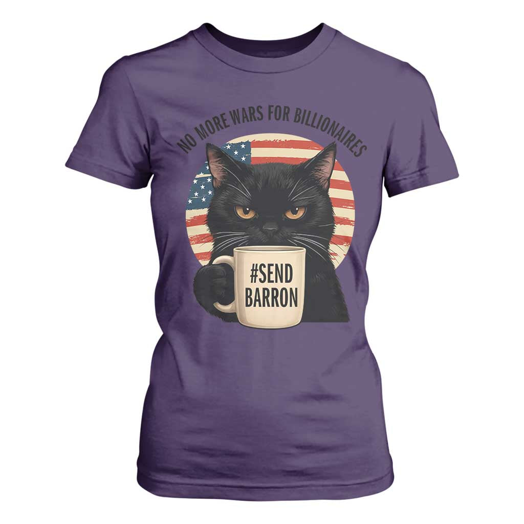 Send Barron Meme T Shirt For Women Funny Cat Sarcastic Political TS14 Purple Print Your Wear