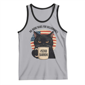 Send Barron Meme Tank Top Funny Cat Sarcastic Political TS14 Athletic Heather Black Print Your Wear