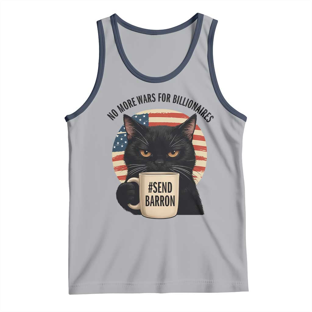 Send Barron Meme Tank Top Funny Cat Sarcastic Political TS14 Athletic Heather Navy Print Your Wear