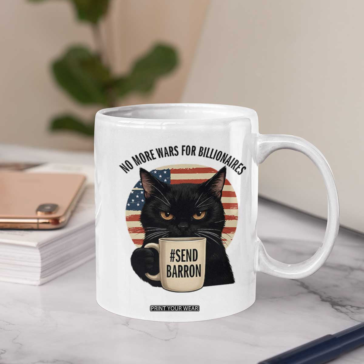 Send Barron Meme Coffee Mug Funny Cat Sarcastic Political TS14 Print Your Wear