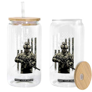 Send Barron Glass Can Sarcastic Political American Flag Camo Soldier TS14 Print Your Wear